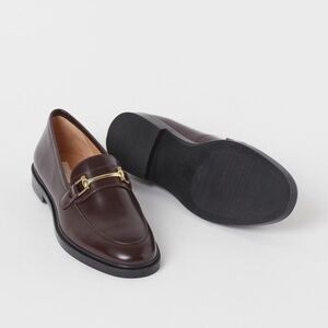 Women's H&M Brown Leather Loafers